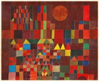 Castle and Sun by Paul Klee is an abstract cityscape painting 