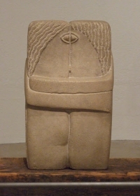 The Kiss by Constantin Brâncuși is considered the first modern sculpture of the twentieth century