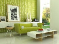 Dekorisanje dnevne sobe sa zelenim kaučom ili sofom