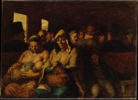 Honoré Daumier's The Third-Class Carriage show a strange modern human condition - a 