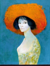 Leonor Fini - Autoportret sa crvenim šeširom