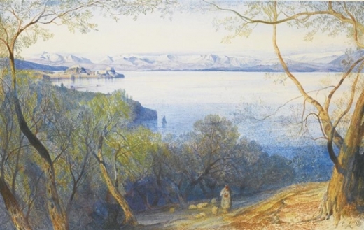 Edvard Lir - Pogled iz daljine na Citadel, Krf