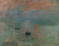 The painting Impression, Sunrise by Claude Monet inspired the name of the Impressionism 